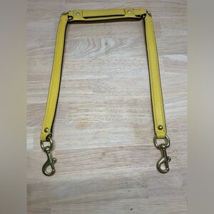 Coach Ashley Signature Sunflower Yellow  Leather Removable Purse Strap